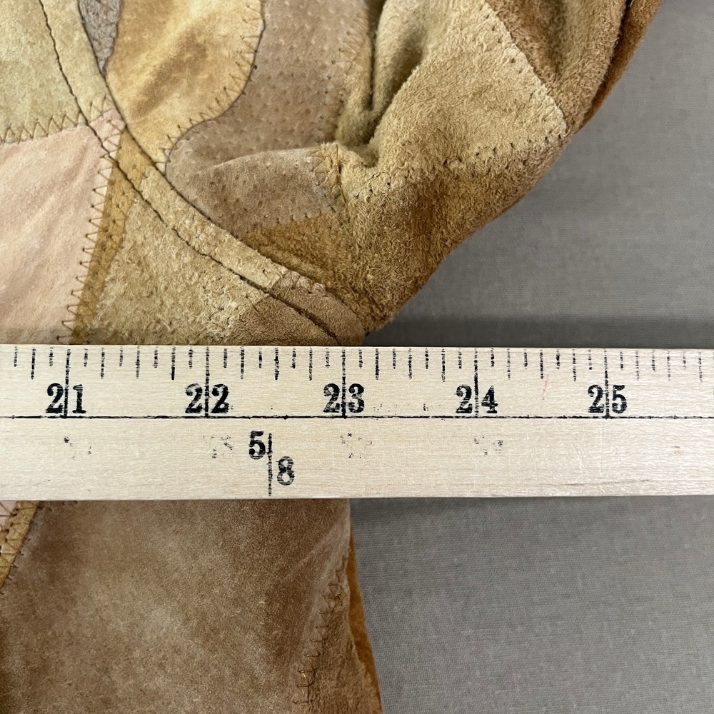 Vintage Genuine Leather Patchwork Jacket Womens 2… - image 8